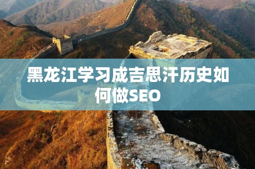 黑龙江学习成吉思汗历史如何做SEO