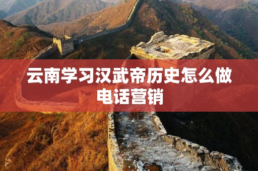 云南学习汉武帝历史怎么做电话营销