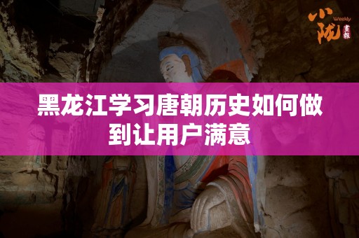 黑龙江学习唐朝历史如何做到让用户满意