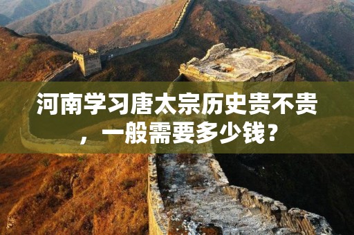 河南学习唐太宗历史贵不贵，一般需要多少钱？
