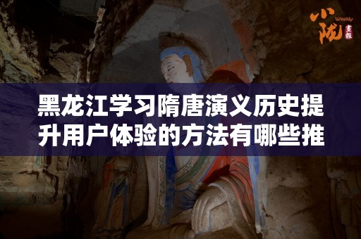 黑龙江学习隋唐演义历史提升用户体验的方法有哪些推广方式有哪些