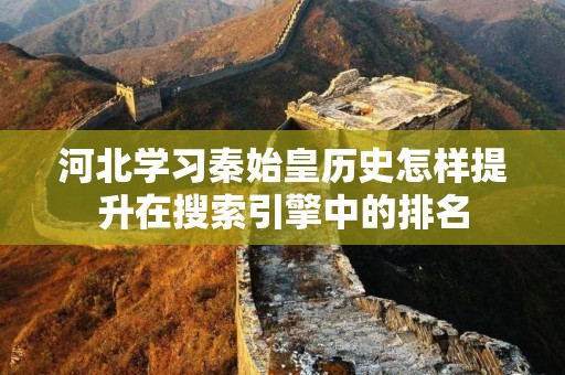 河北学习秦始皇历史怎样提升在搜索引擎中的排名