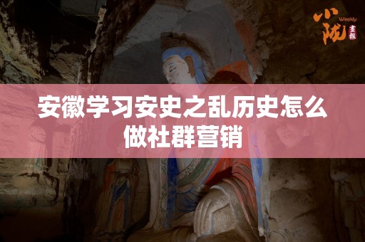 安徽学习安史之乱历史怎么做社群营销