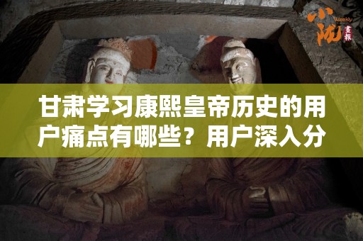 甘肃学习康熙皇帝历史的用户痛点有哪些？用户深入分析