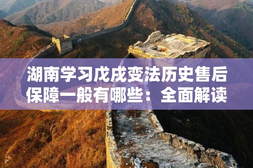 湖南学习戊戌变法历史售后保障一般有哪些：全面解读与分析