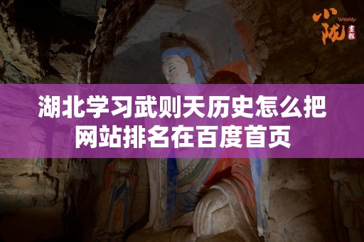 湖北学习武则天历史怎么把网站排名在百度首页